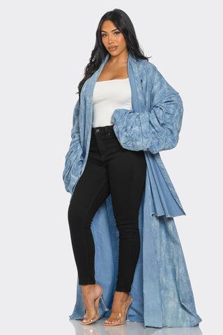 Maxi Denim Duster Coat