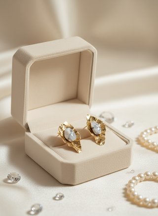Abstract Wave Statement Earrings