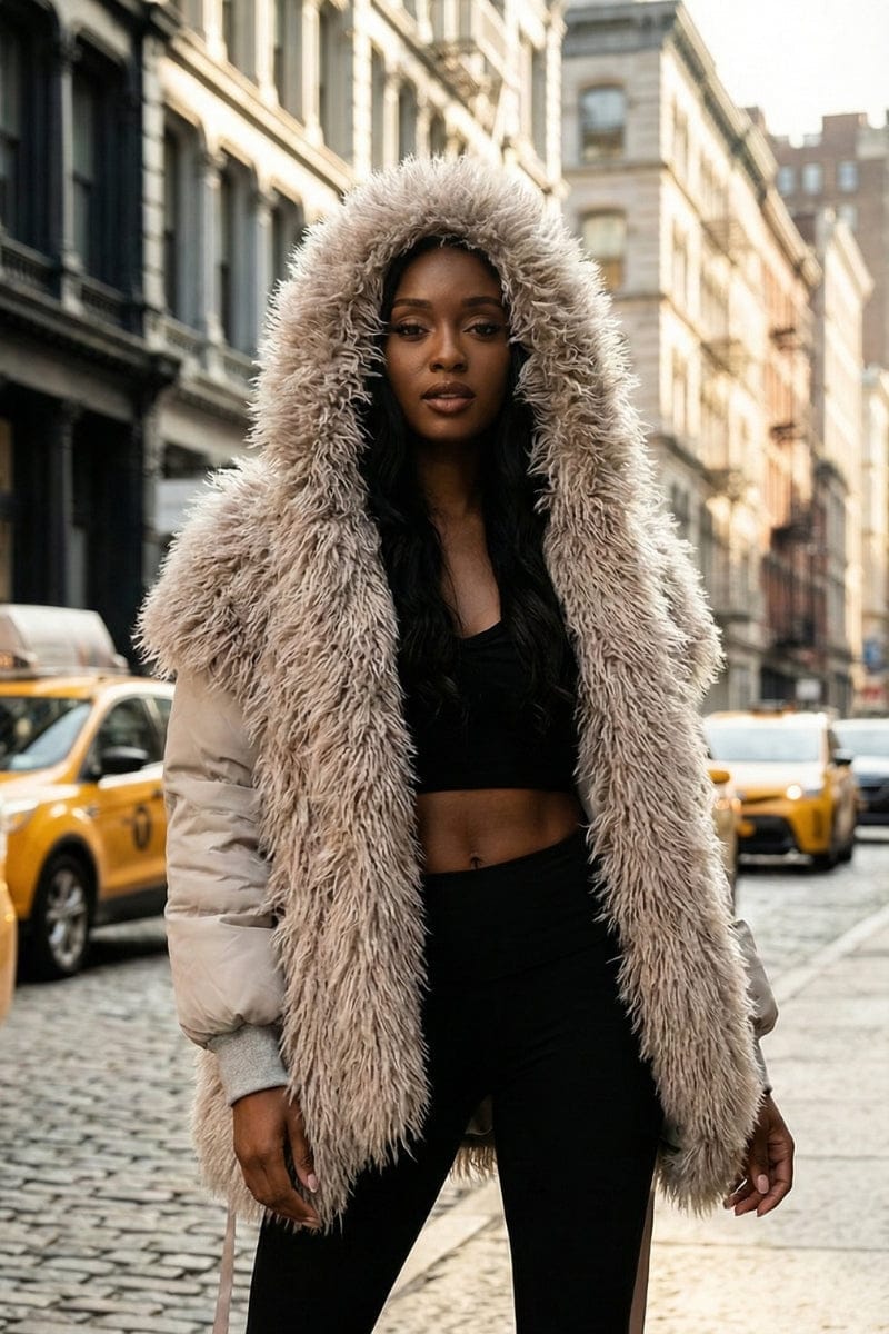 The Luxe Reversible Faux Fur Bomber