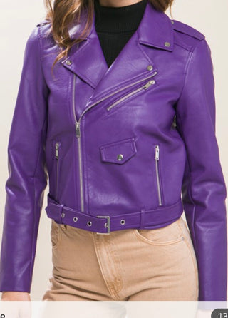 The Moto Jacket (Purple)
