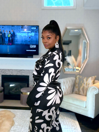 Luxe Satin Floral Appliqué Set