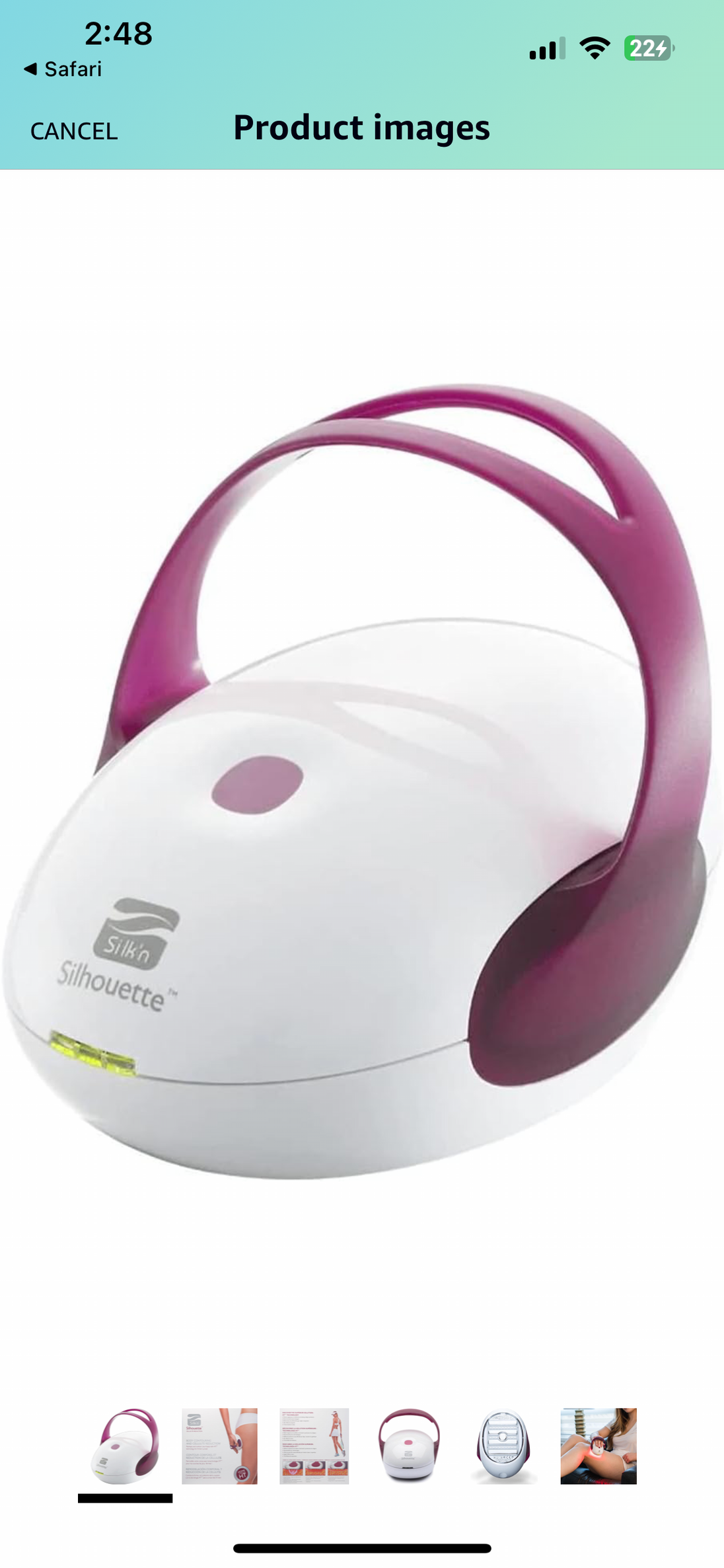 Silk’n Silhouette Body Contouring and Cellulite Reduction Device with LED Light Therapy