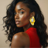 Abstract Wave Statement Earrings – Buy Now at Uneak Boutique