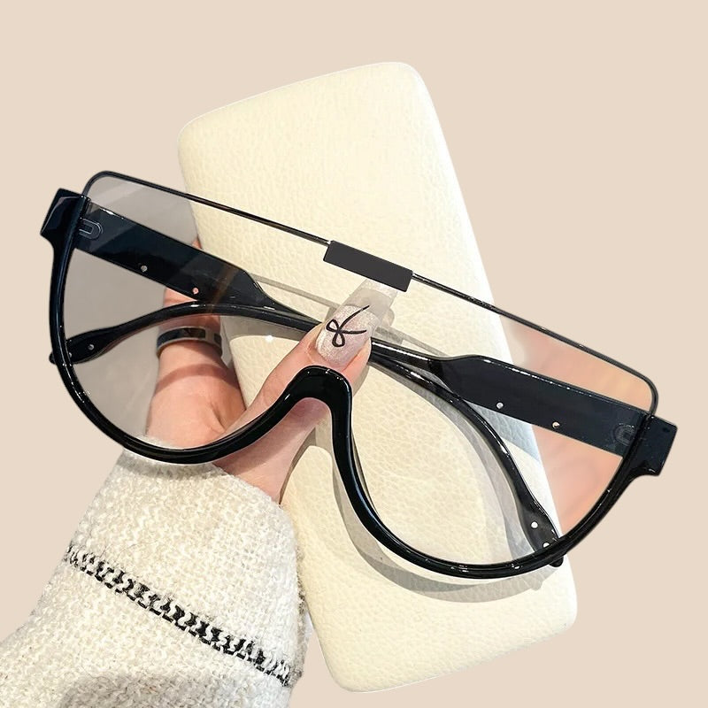 Asia Glasses black clear shield frame