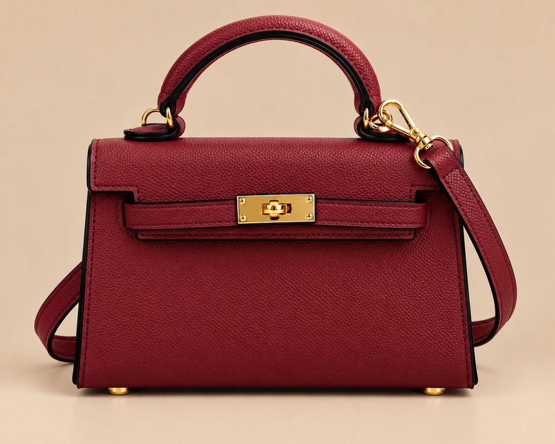 Birky burgundy handbag