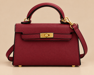 Birky burgundy handbag