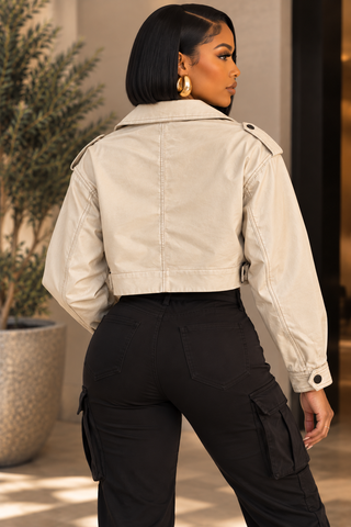 City Edge Cropped Jacket back