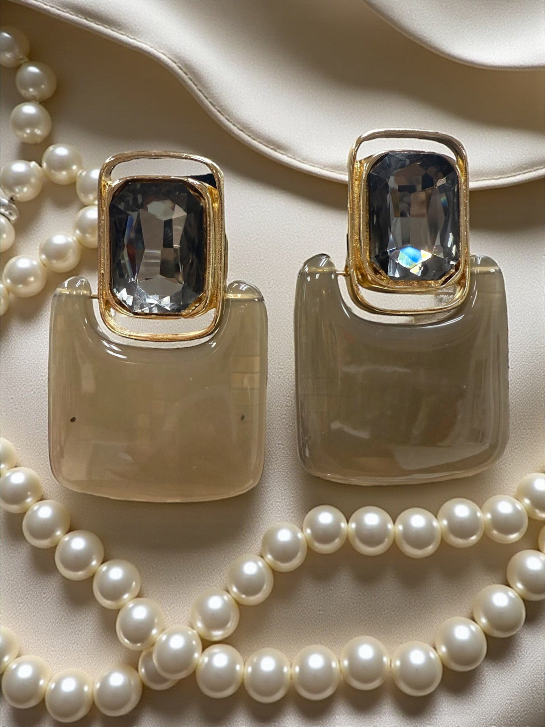 Gemstone Glow Statement Earrings – Buy Now at Uneak Boutique