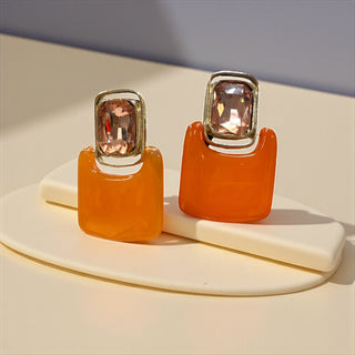 Gemstone Glow Statement Earrings – Buy Now at Uneak Boutique