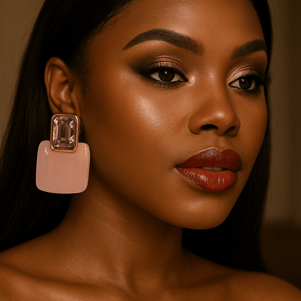 Gemstone Glow Statement Earrings – Buy Now at Uneak Boutique