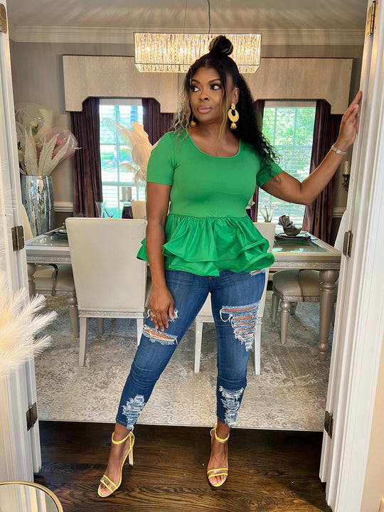 The Dainty Top (Green)