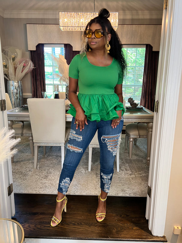 The Dainty Top (Green)
