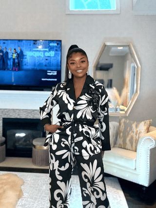 Luxe Satin Floral Appliqué Set – Buy Now at Uneak Boutique