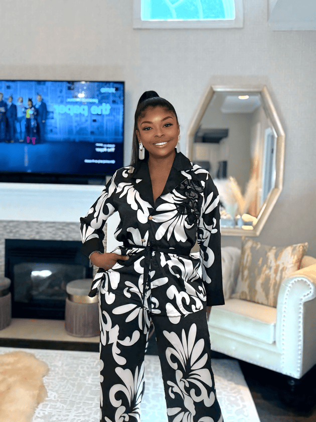 Luxe Satin Floral Appliqué Set – Buy Now at Uneak Boutique