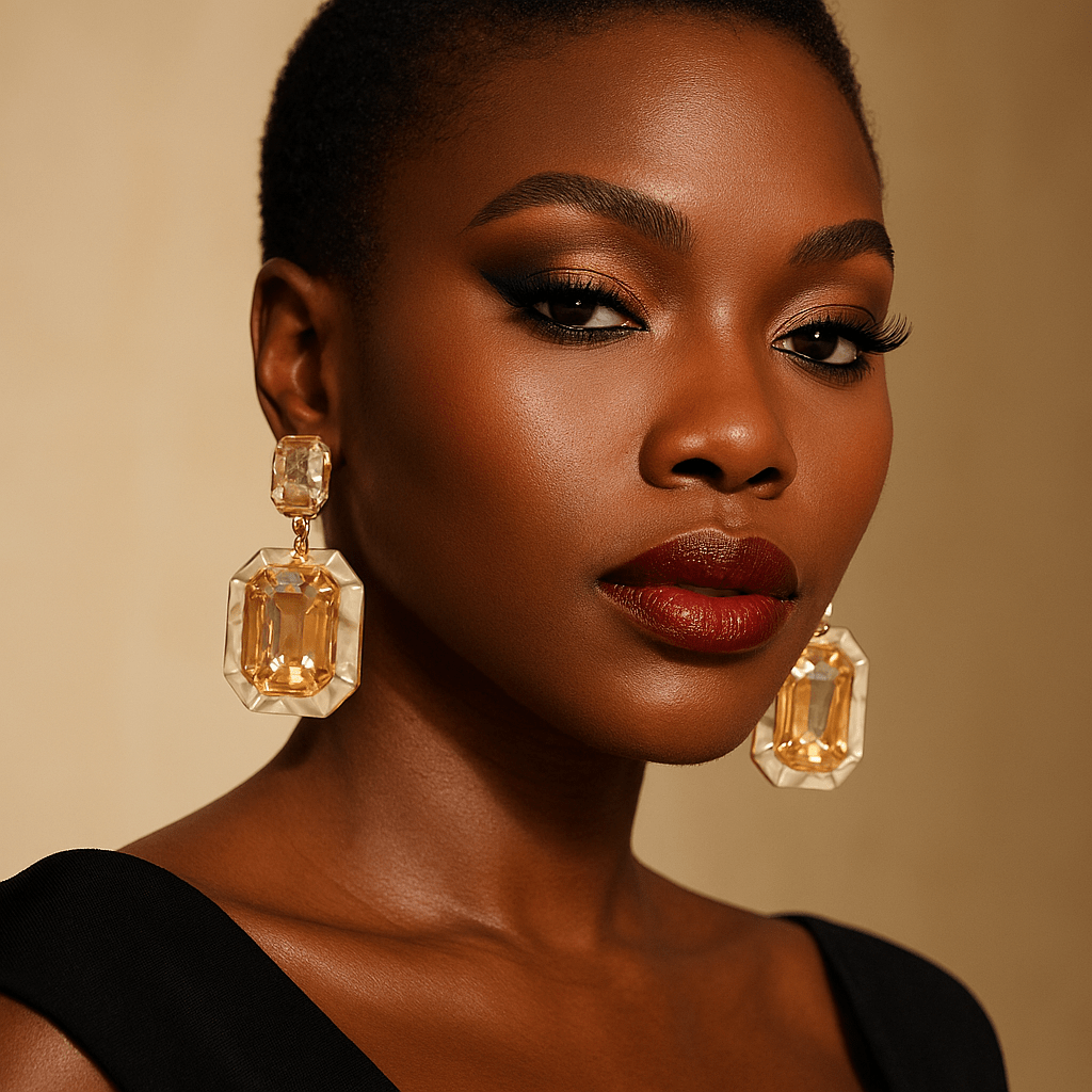Octagon Luxe Drop Earrings – Buy Now at Uneak Boutique