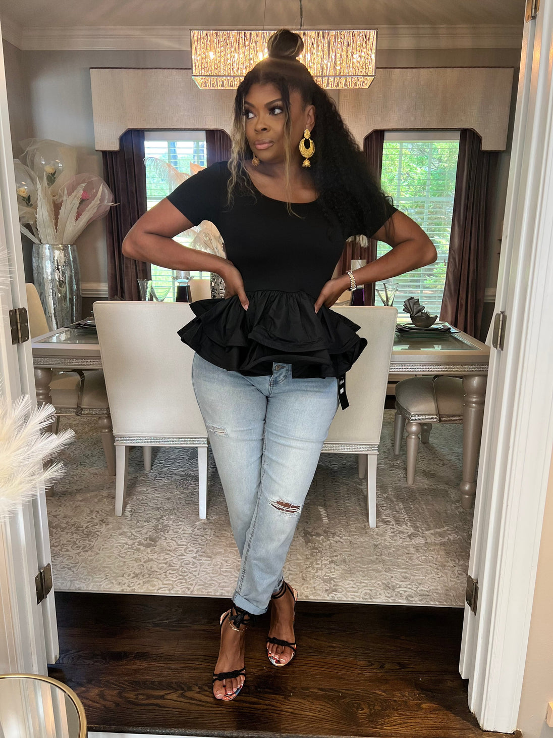 The Dainty Top (Black) – Buy Now at Uneak Boutique