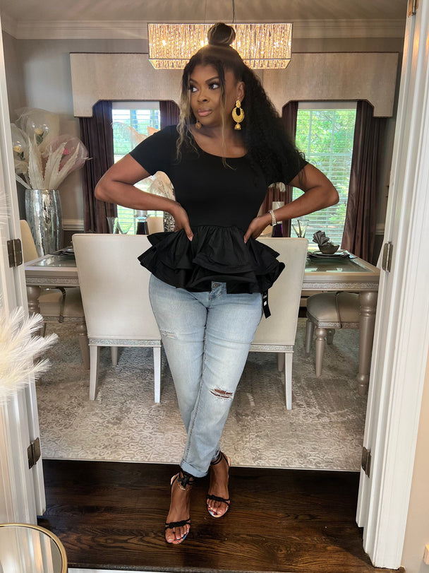 The Dainty Top (Black) – Buy Now at Uneak Boutique