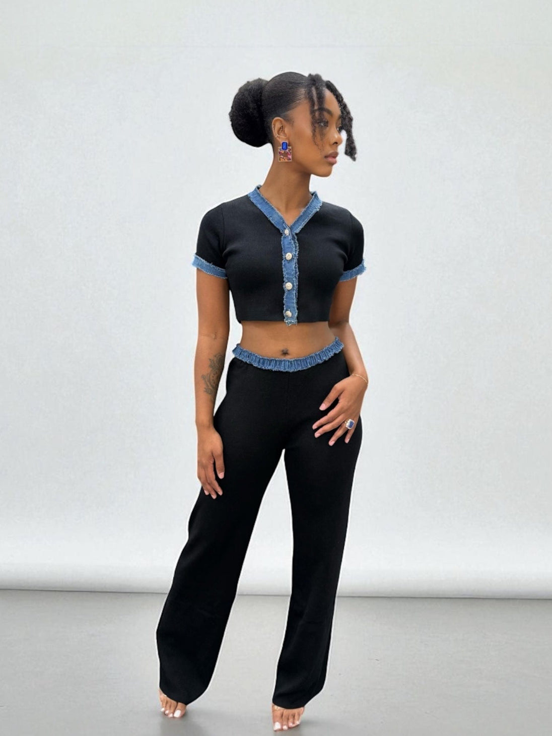 The Denim Trim Set – Buy Now at Uneak Boutique