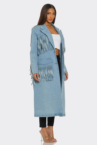 The Fringed Trench Coat – Buy Now at Uneak Boutique