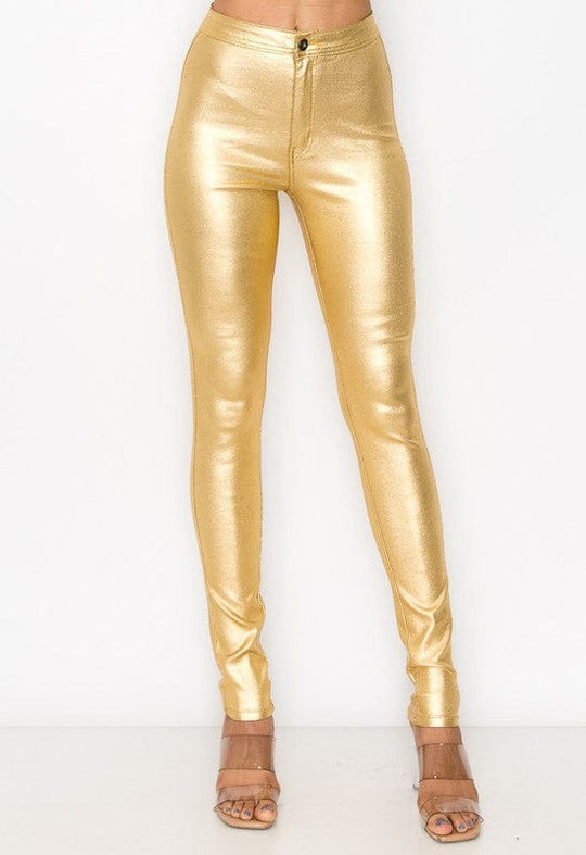 The Snatched Pants Metallic – Buy Now at Uneak Boutique