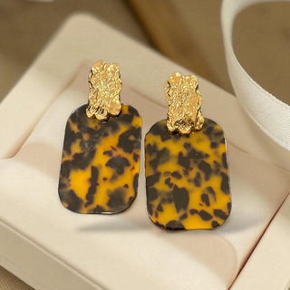 Tortoiseshell Statement Earrings – Buy Now at Uneak Boutique