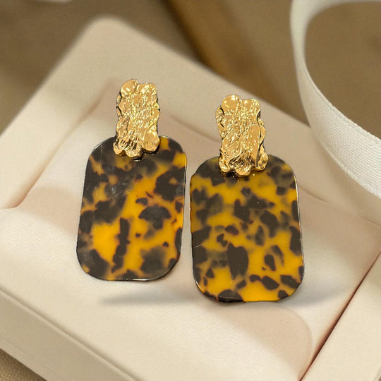 Tortoiseshell Statement Earrings – Buy Now at Uneak Boutique