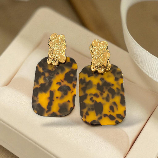 Tortoiseshell Statement Earrings – Buy Now at Uneak Boutique