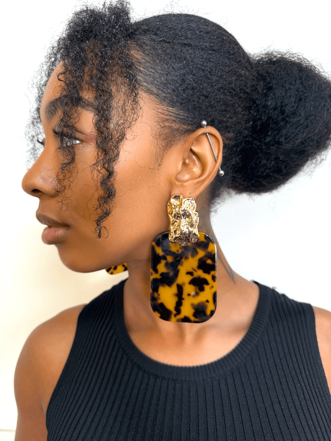 Tortoiseshell Statement Earrings – Buy Now at Uneak Boutique