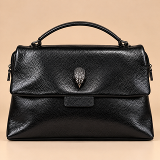 Black metallic statement handbag square image